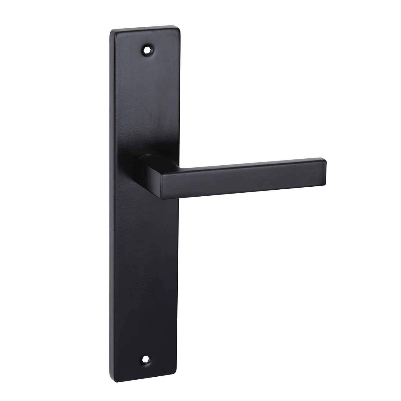 Cabo com placa modelo 8003 em aço inoxidável com acabamento preto
