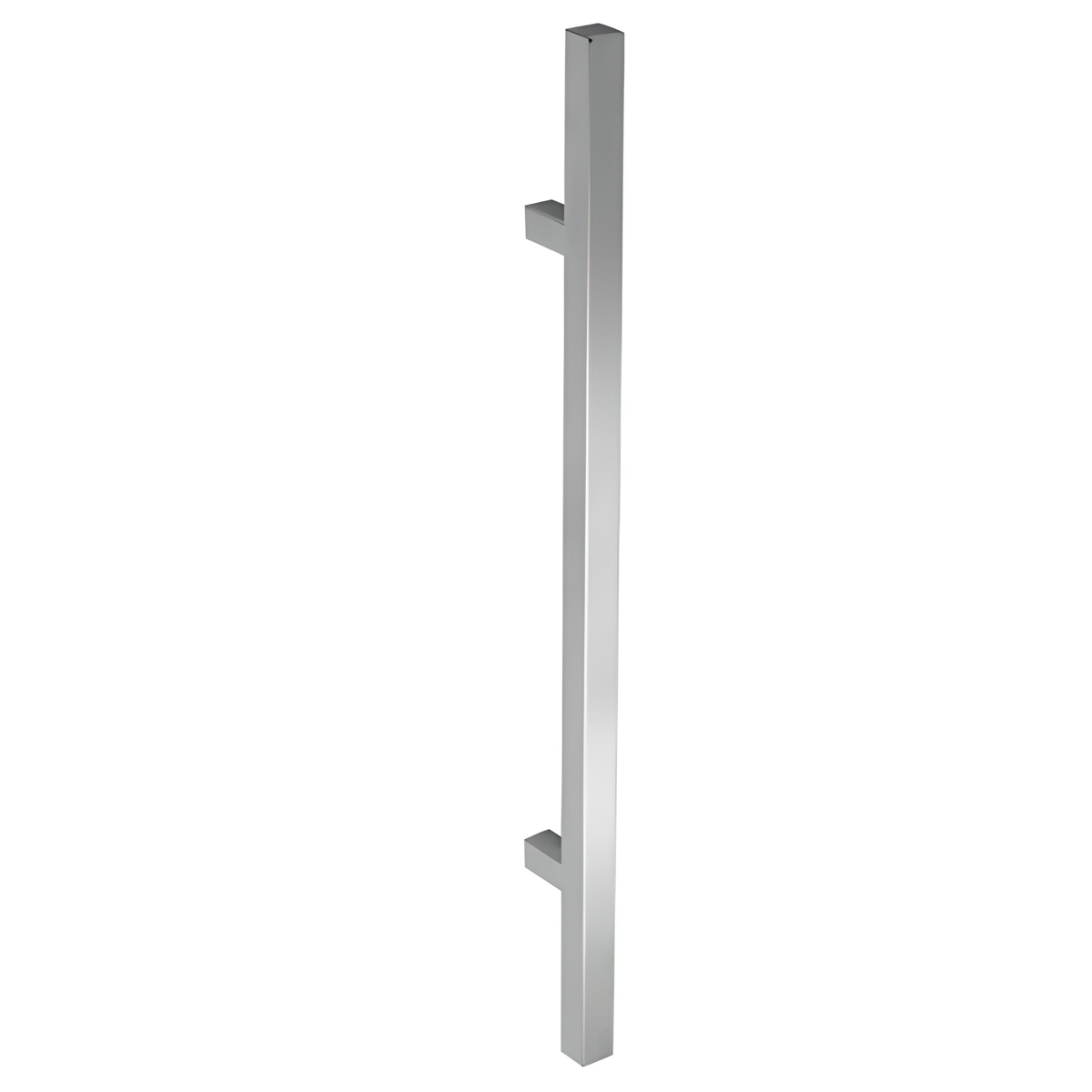Puxador quadrado em aço inoxidável 600mm entre eixos e 32mm de espessura para madeira e vidro