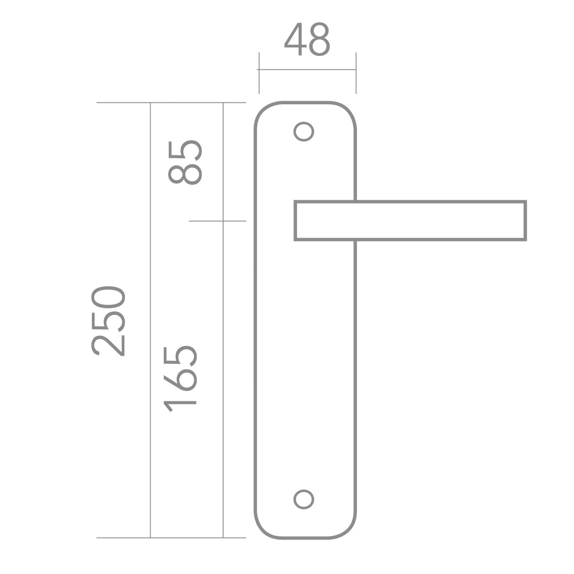Puxador em Zamak modelo '930' com placa oval em acabamento cromado brilhante para portas