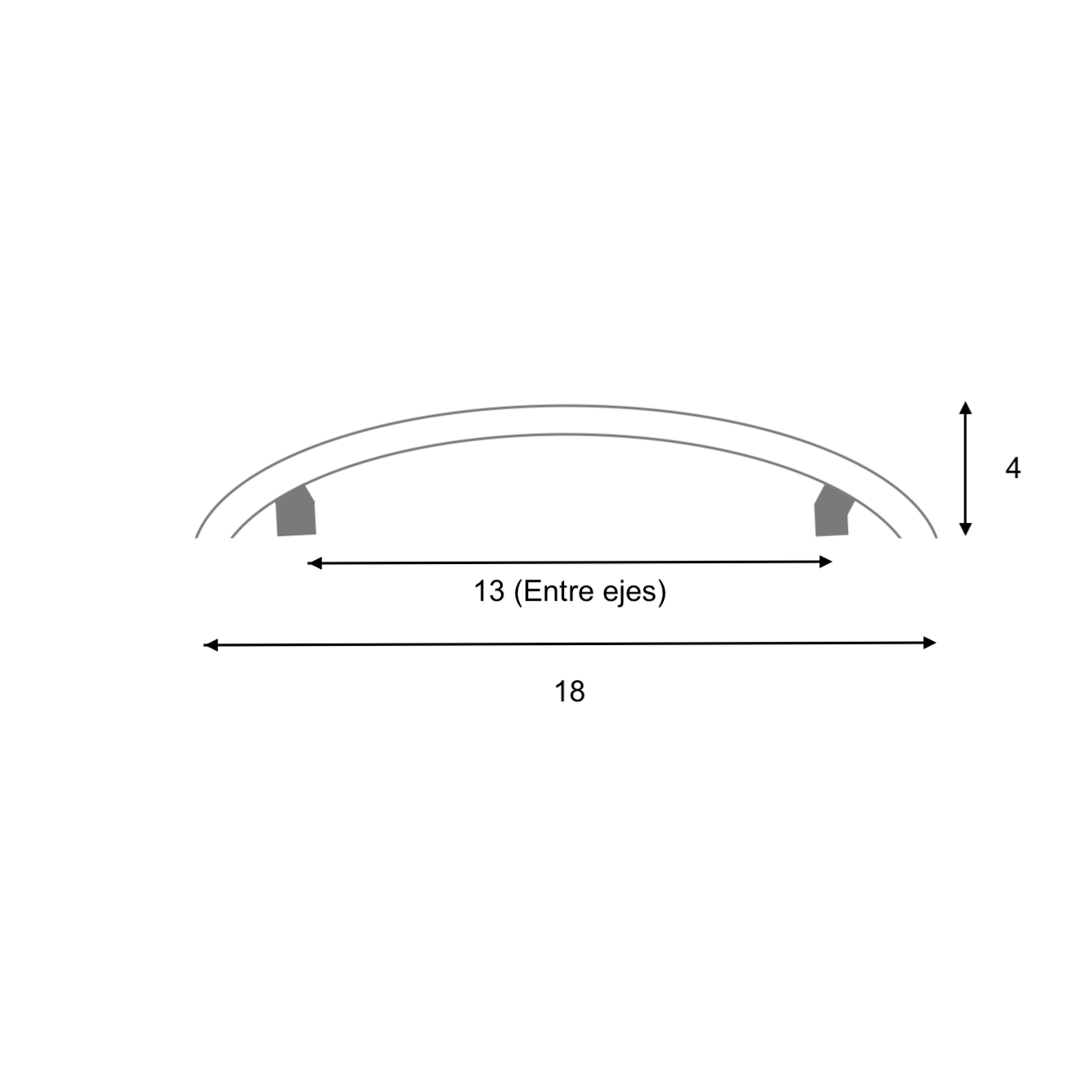 Puxador de aço moderno com linha central de 13 cm ideal para móveis e gavetas