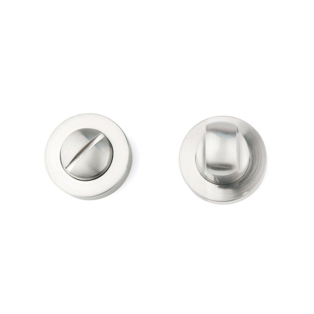 Parafuso de 35 mm de diâmetro com acabamento em níquel acetinado para portas