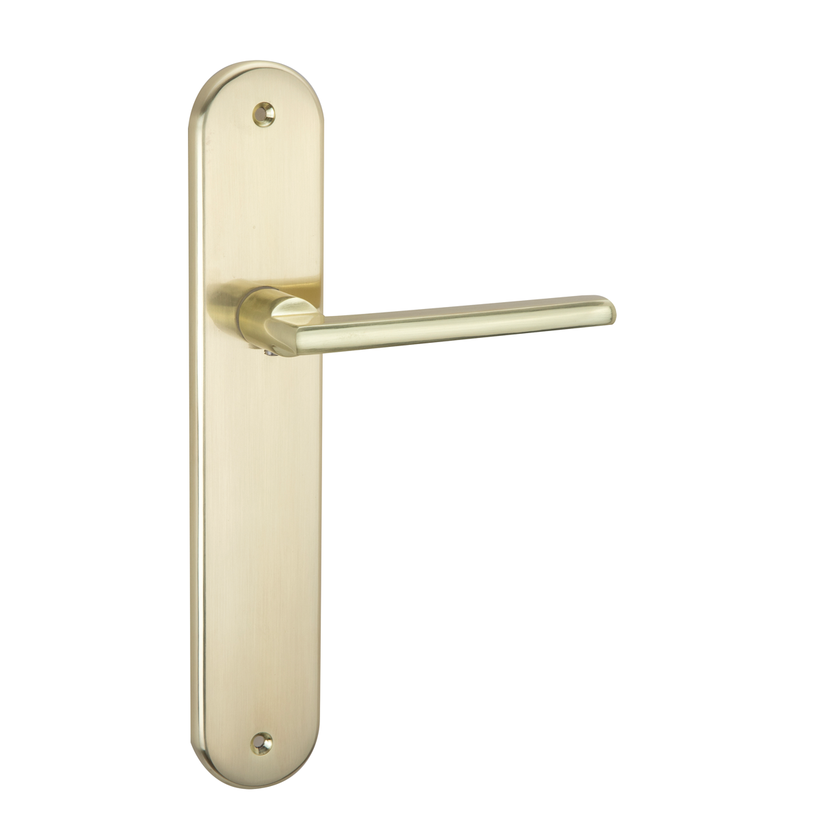 Puxador de placa ovalada rental em Alumínio dourado acetinado