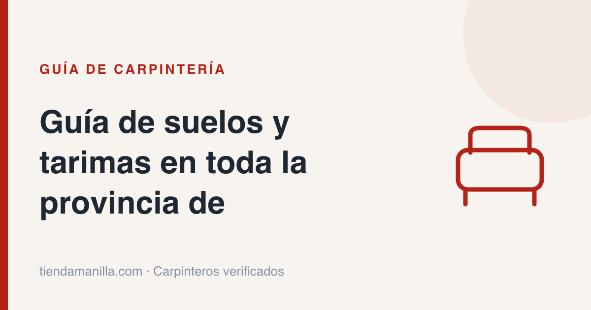 Guía de suelos y tarimas en toda la provincia de Bizkaia