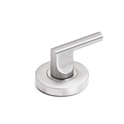 Trinco de condenação com indicador livre/ocupado para casa de banho PMR em aço inoxidável acetinado de 53 mm