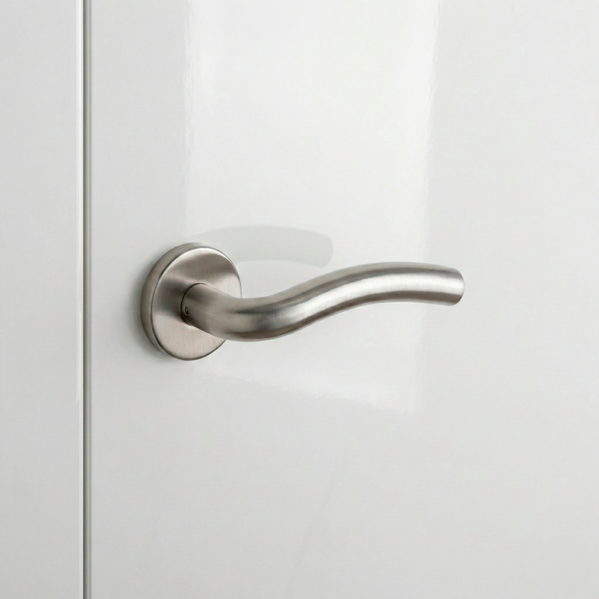 Maçaneta Ares com Roseta Redonda Inox para portas