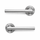 Puxador de aluguer em aço inox modelo '530' com roseta redonda para portas 