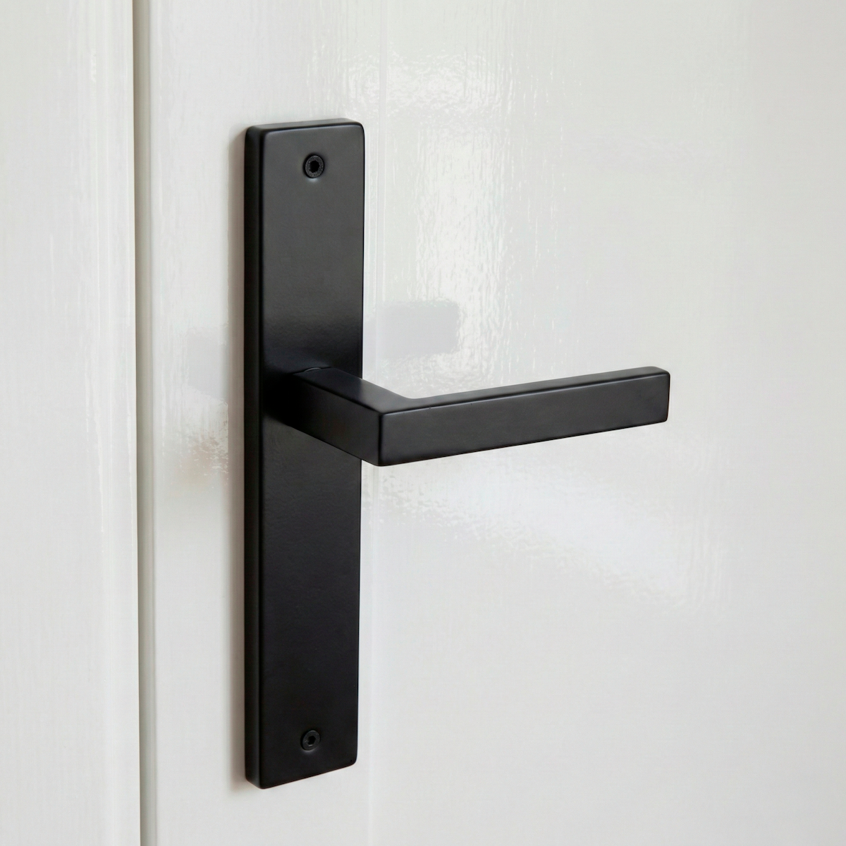 Cabo com placa modelo 8003 em aço inoxidável com acabamento preto 