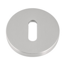 Fechadura OVAL com roseta redonda em aço INOX