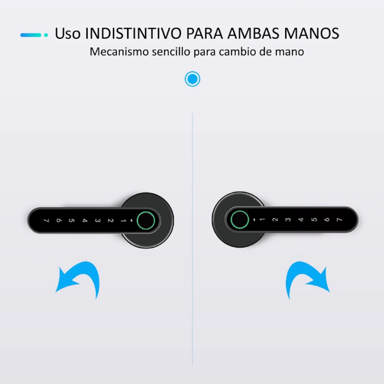 Cabo eletrônico com acabamento redondo roseta cinza com impressão digital, pin e bluetooth