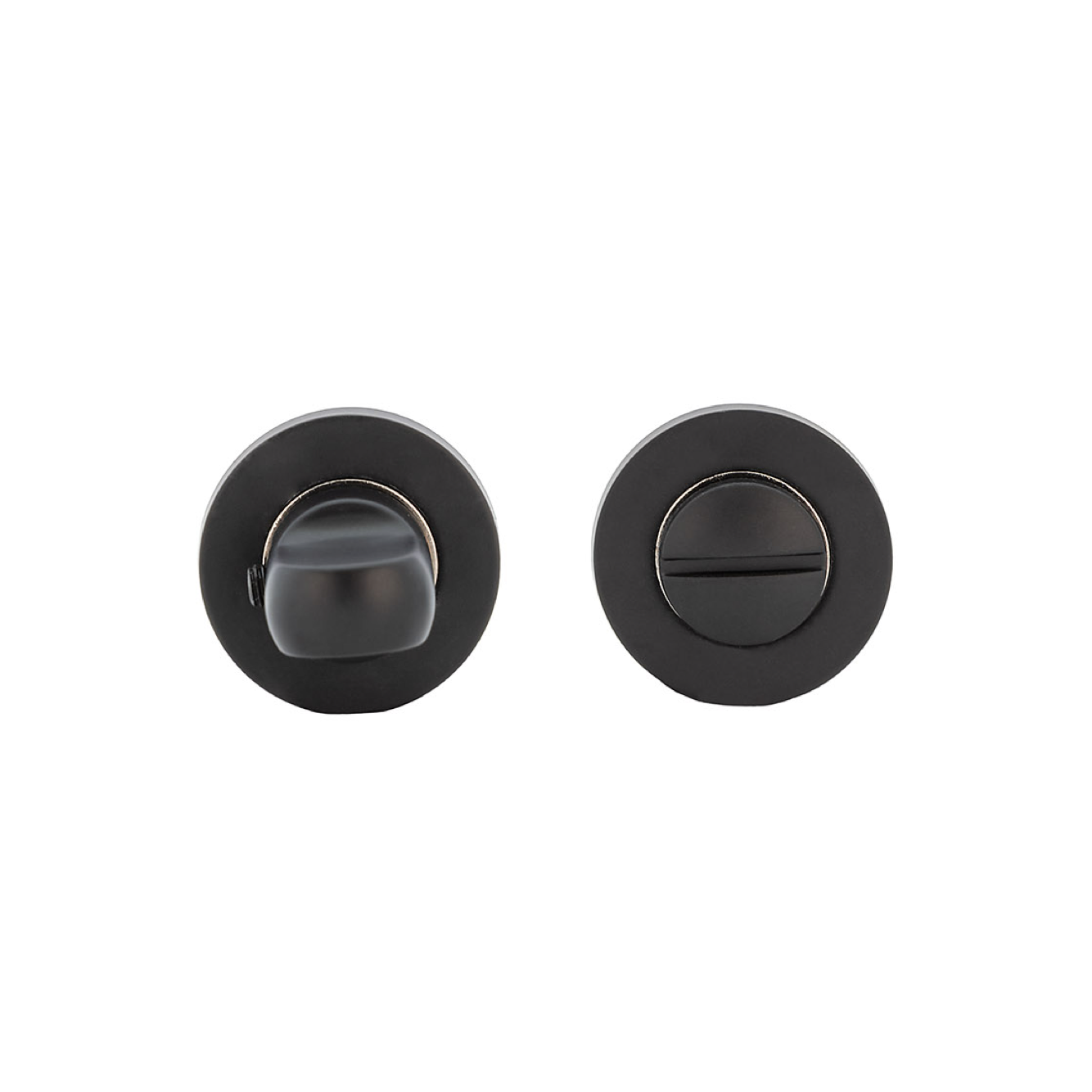 Fechadura de 35 mm de diâmetro em acabamento preto para portas