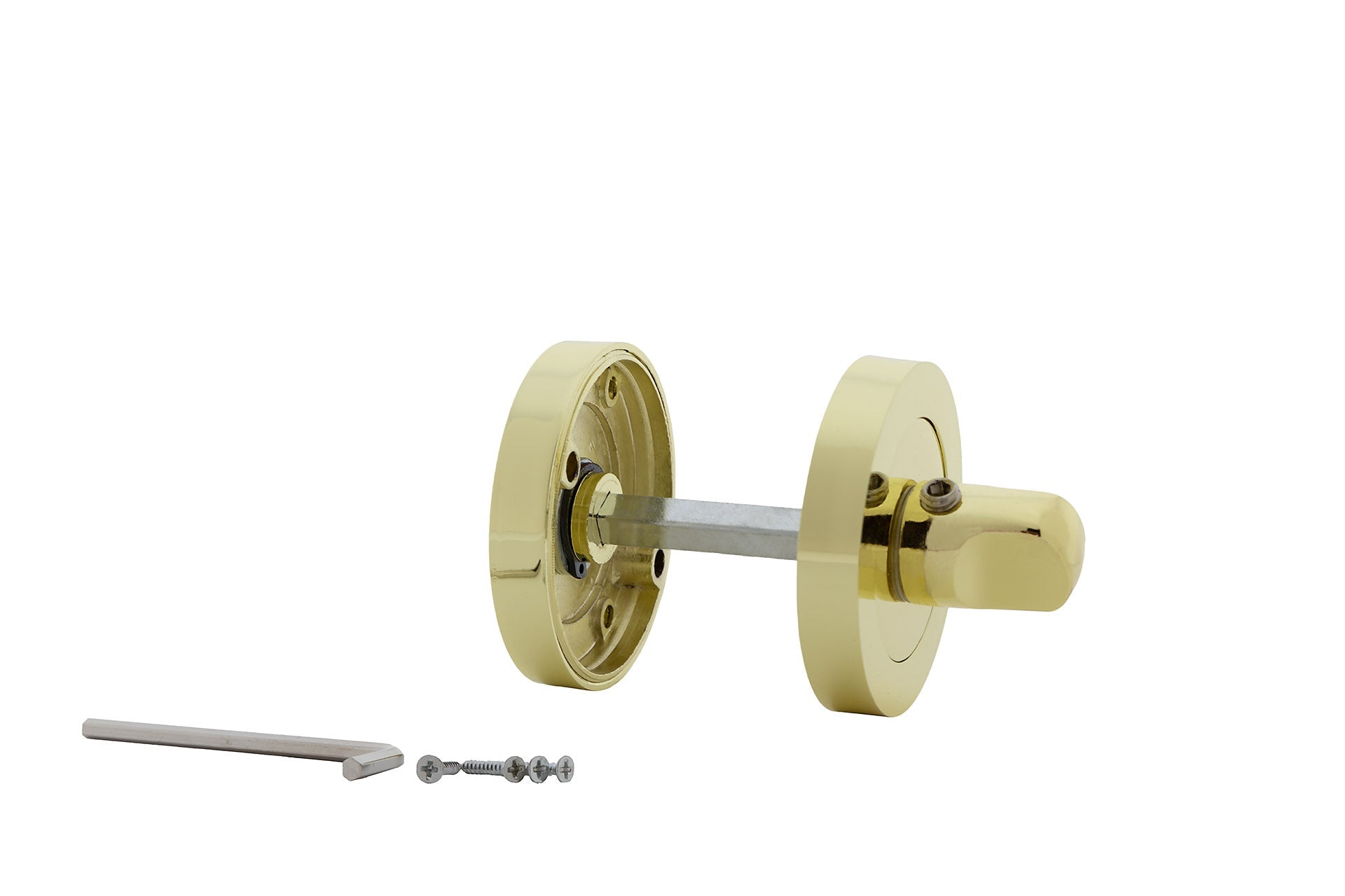 Pendente em Zamak com roseta redonda de 50mm em ouro brilhante 