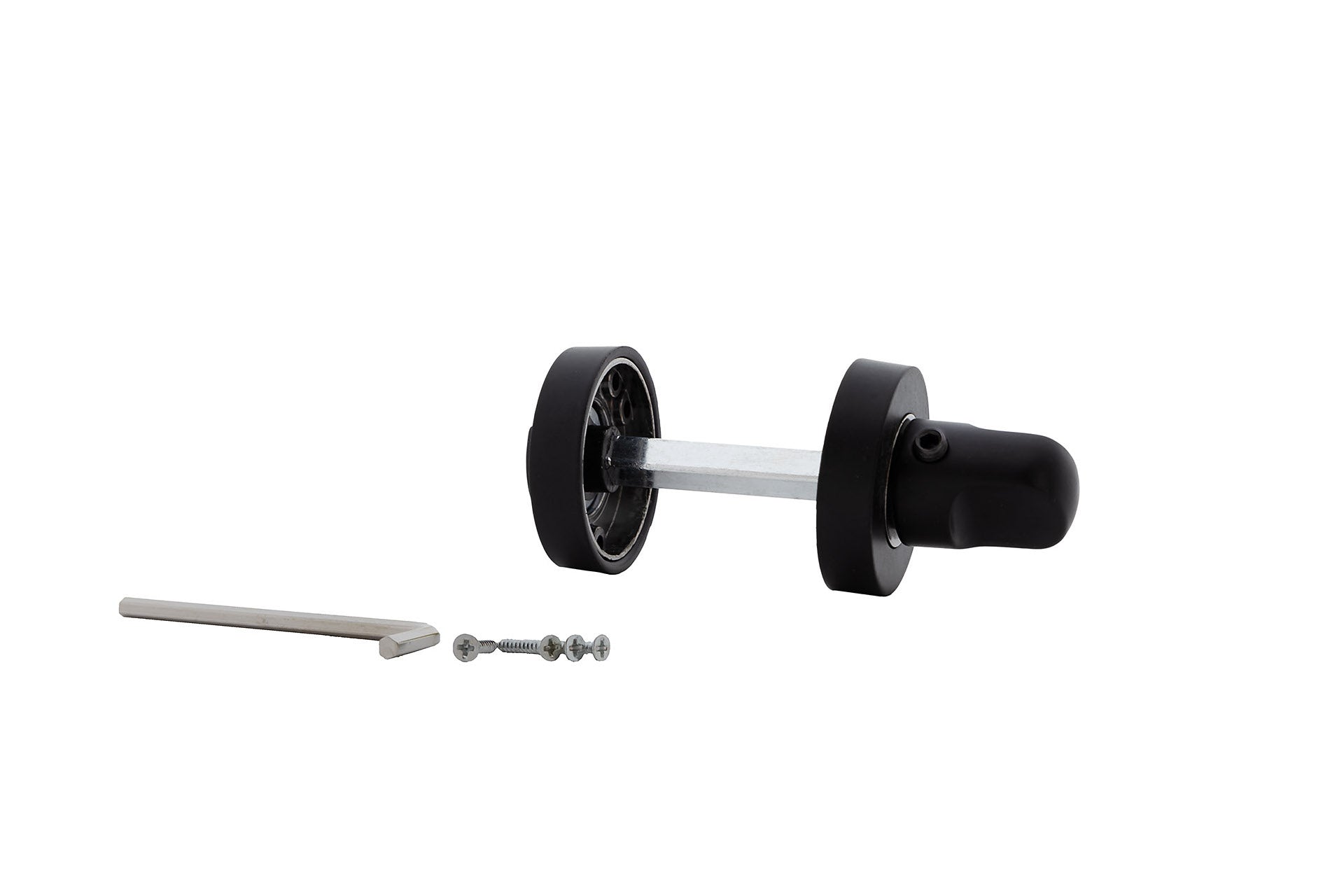 Fechadura de 35 mm de diâmetro em acabamento preto para portas