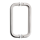Puxador em aço inox para porta vidro / madeira 200mm modelo ARI120 