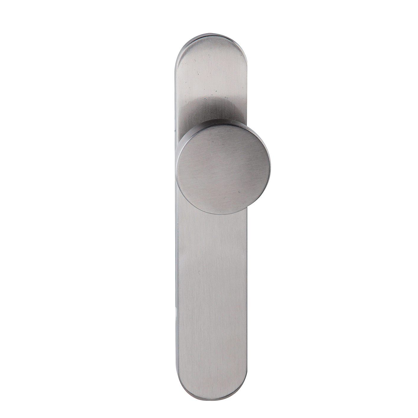 Cabo com placa oval e botão plano em aço inoxidável modelo 008 