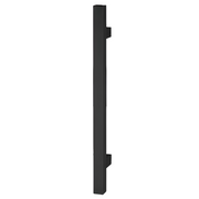 Puxador quadrado de 32x32mm 600mm entre eixos e 800mm de altura em inox preto sem roseta para portas de entrada