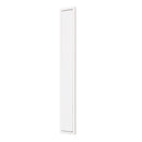 Puxador retangular de embutir Clos branco de 160mm de altura para portas de correr