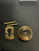 Escudo de segurança em aço com acabamento dourado brilhante para jogadores Europrofile