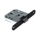 Entrada de trava reversível unificada com borda redonda com acabamento preto de 47 mm 