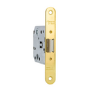 Entrada de trava reversível unificada com borda redonda com acabamento dourado brilhante de 47 mm