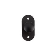 Botão pequeno oval modelo 6032 acabamento preto 30X65 para armários