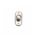 Pomo ovalado de aluminio modelo 6033 pequeño para muebles y armarios