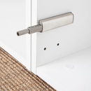 Expulsor Push cinzento com a ponta de plástico de 80mm para aparafusar em armários