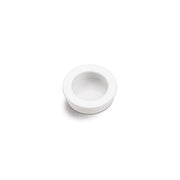 Puxador redondo branco 3512 de Ø30mm de embutir para móveis e armários