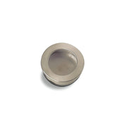 Puxador niquelado redondo 3512 de Ø30mm para embutir em móveis e armários