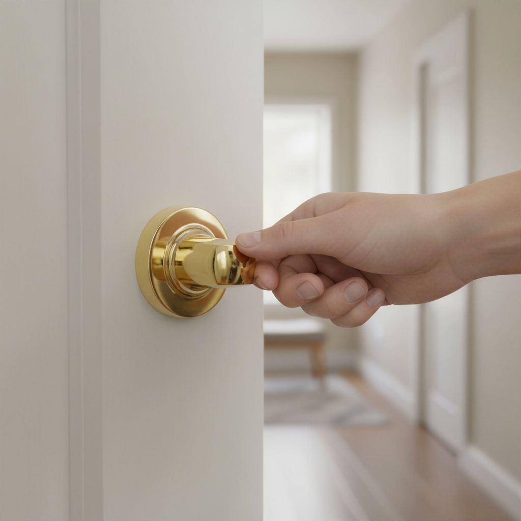 Condenação de 35 mm de diâmetro com acabamento dourado brilhante para portas