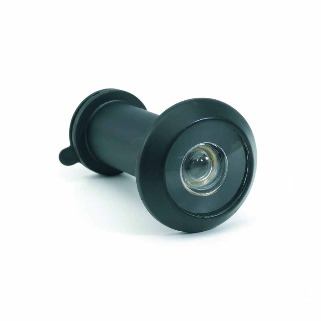 Olho mágico com acabamento preto e lentes para portas de 35-65 mm