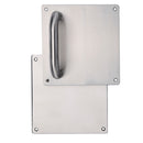 Manillón con placa cuadrada de 170 y asa tubular curva en inoxidable – Sin (HD)