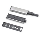 Expulsor Push cinzento com a ponta de plástico de 80mm para aparafusar em armários